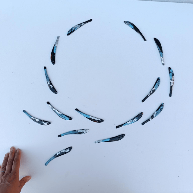 Ready to ship: 15 Middy Cyan & Silver