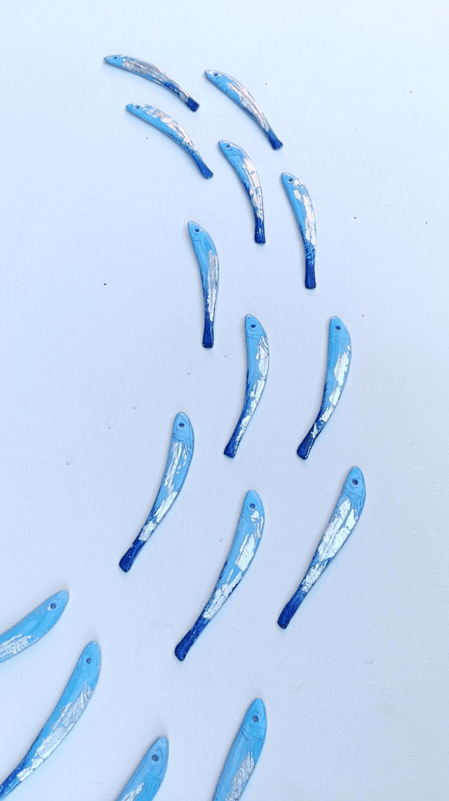 Ready to ship:15 Middy  Blue &amp; Silver